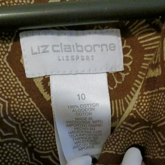 LIZ CLAIBORNE LIZ SPORT TANK SUMMER DRESS. SIZE LARGE. - Picture 2 of 3
